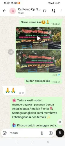 Testimonial Papan Bunga cilacap