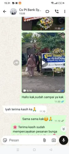 Testimonial Papan Bunga cilacap